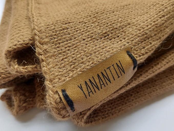 Knitted Scarf | Classy Camel | 100% Alpaca Wool from Yanantin Alpaca