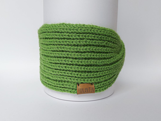 Knitted Headband | Grasshopper Green | 100% Alpaca Wool from Yanantin Alpaca