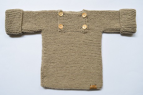 Baby Sweater | 100% Baby Alpaca Wool | 3-6 Months | Baby Bear from Yanantin Alpaca