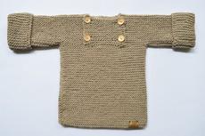 Baby Sweater | Baby Beige | 100% Baby Alpaca Wool van Yanantin Alpaca
