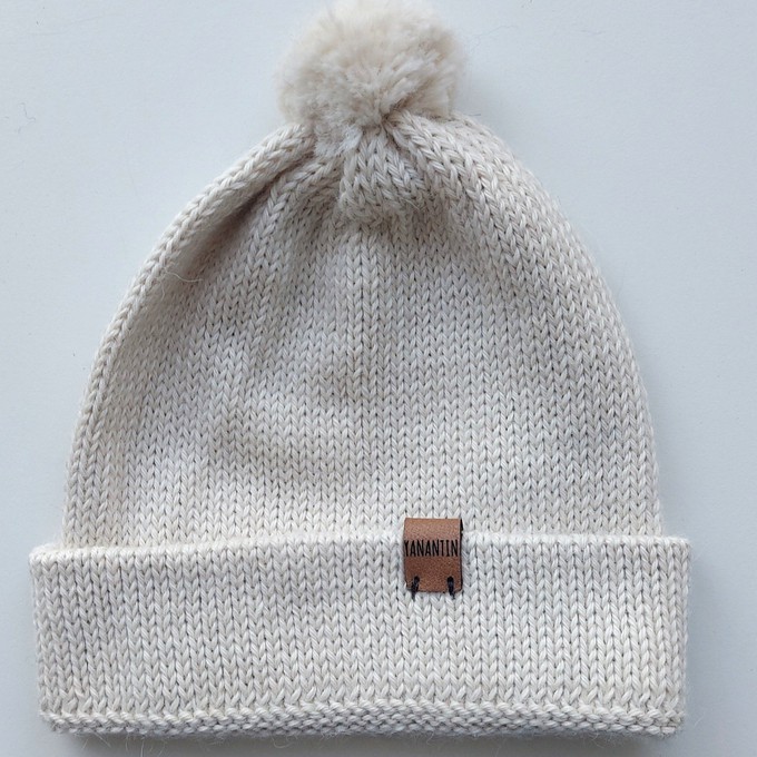 Baby Hat | 100% Baby Alpaca Wool | 3-6 Months | Baby Pastel from Yanantin Alpaca