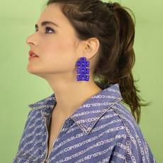 Oorbellen Greta - BLAUW van YOYA.