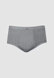 Senior Pinstriped Fly Front Brief - plus size via ZD ZERO DEFECTS