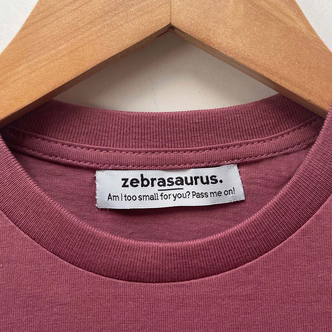 Kinder t-shirt ‘Baggy Dog’ – Misty rose from zebrasaurus