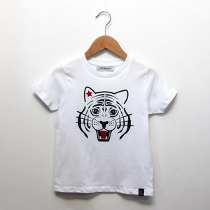 Kinder t-shirt ‘White as a snow tiger’ – White from zebrasaurus