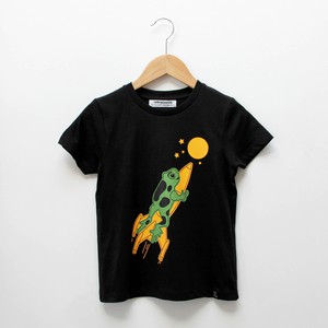 Kinder t-shirt ‘Frocket’ | Black from zebrasaurus
