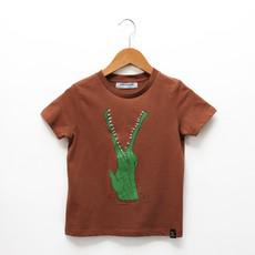 Kids t-shirt ‘Croc monsieur’ | Camel van zebrasaurus