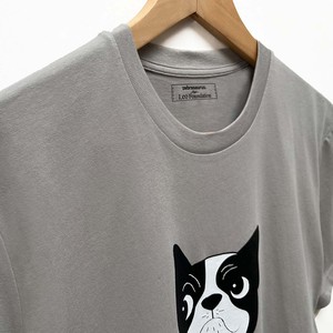 T-shirt Baggy Dog (Adult) | Stone grey from zebrasaurus