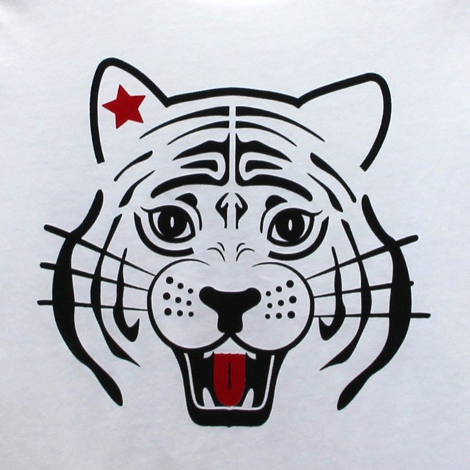Kinder t-shirt ‘White as a snow tiger’ – White from zebrasaurus