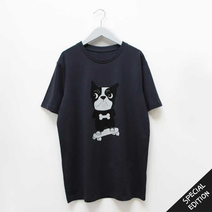 T-shirt Baggy Dog (Adult) | Ink grey from zebrasaurus