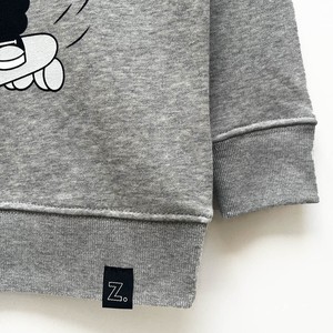 Kinder sweater ‘Baggy dog’ – Grey melange from zebrasaurus