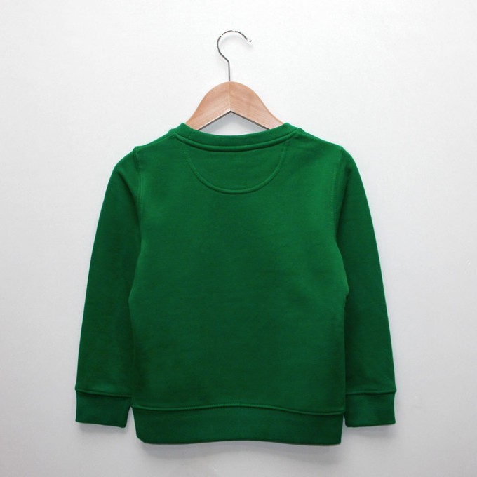 Kids sweater ‘Meerkat’ – Green from zebrasaurus