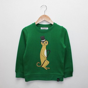 Kinder sweater ‘Stok-staartje’ – Groen from zebrasaurus