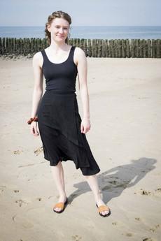 DANCE wrap skirt via ZWAAN