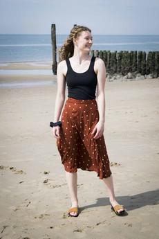 DANCE wrap skirt dot via ZWAAN