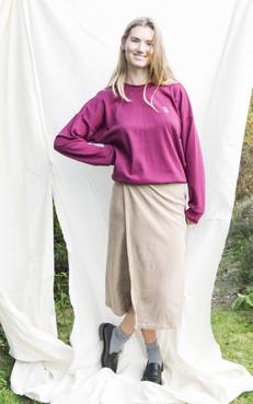 RIB WRAP SKIRT via ZWAAN