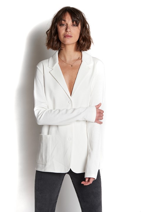 duurzame witte blazer van Greyhaus