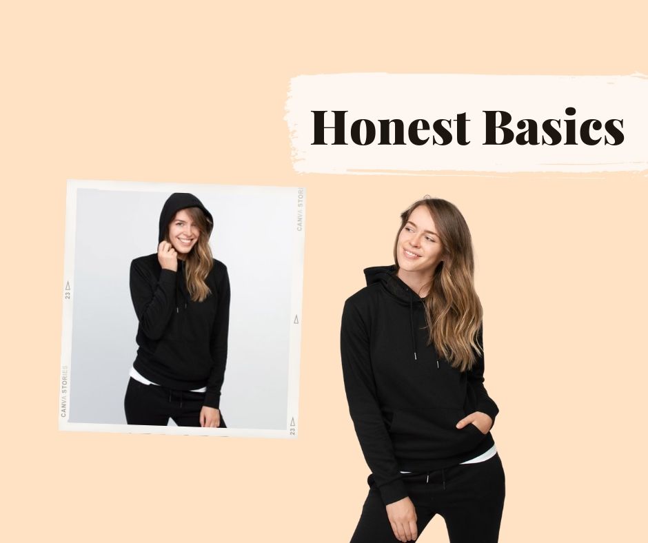 afbeelding duurzame hoodie van honest basics