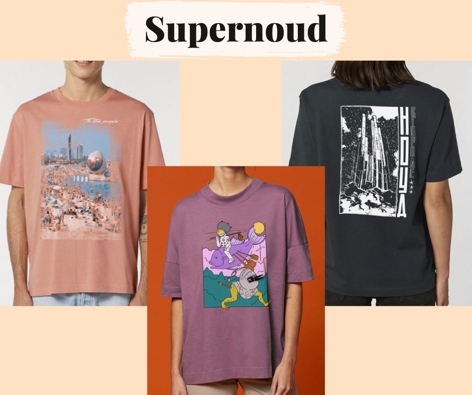 Afbeelding van Duurzame T-shirts met Print van Supernoud