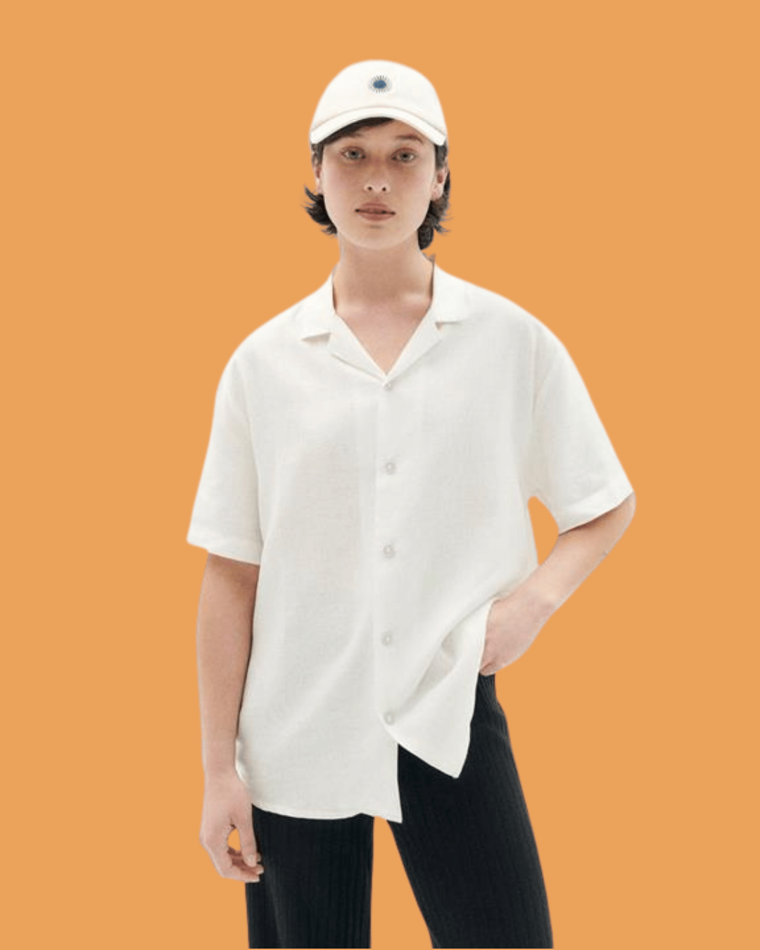 Duurzame Unisex Blouse gemaakt van luchtig materiaal hennep