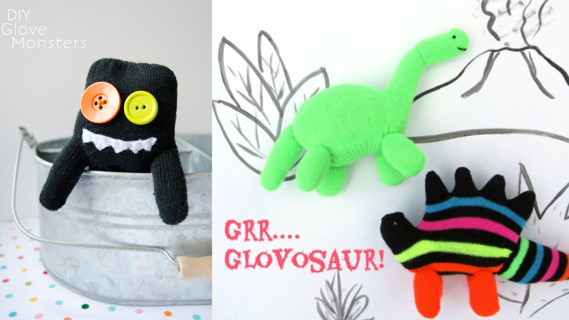 Glove Monster + Dino