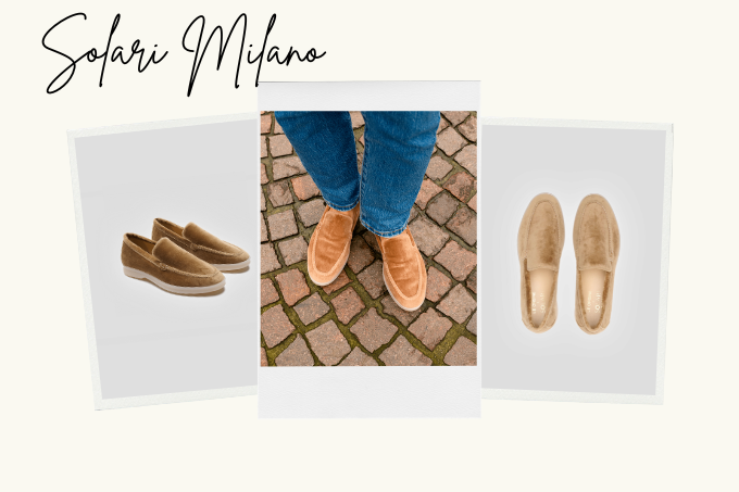 Vegan suede loafers van Solari Milano