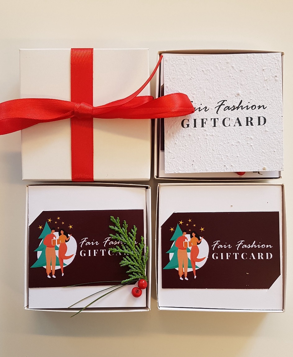 Voorbeeld Fair Fashion Giftcard Zakelijk