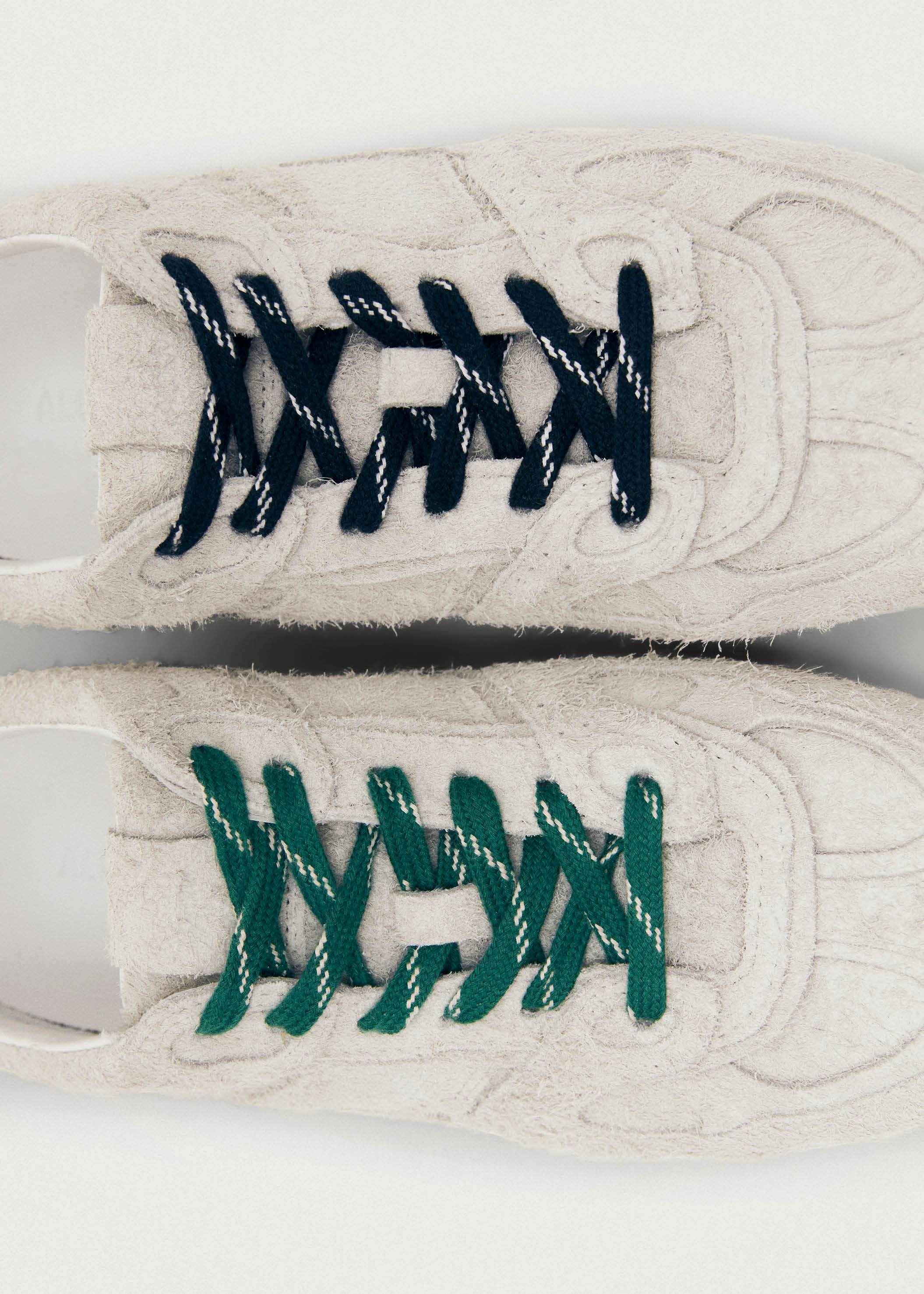 Project Cece | Tb.56 Suede Fuzzy Light Grey Leather Sneakers