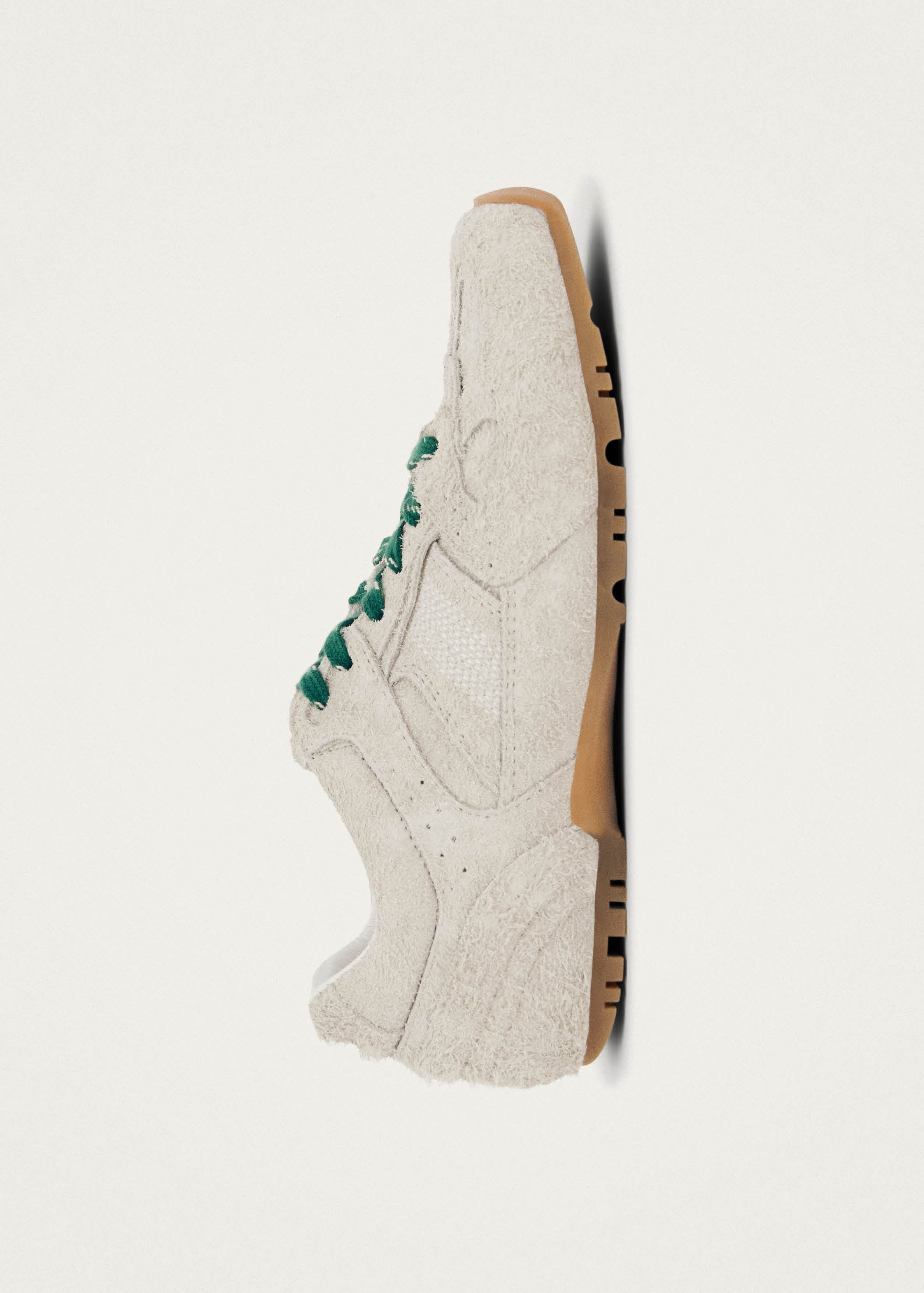 Project Cece | Tb.56 Suede Fuzzy Light Grey Leather Sneakers