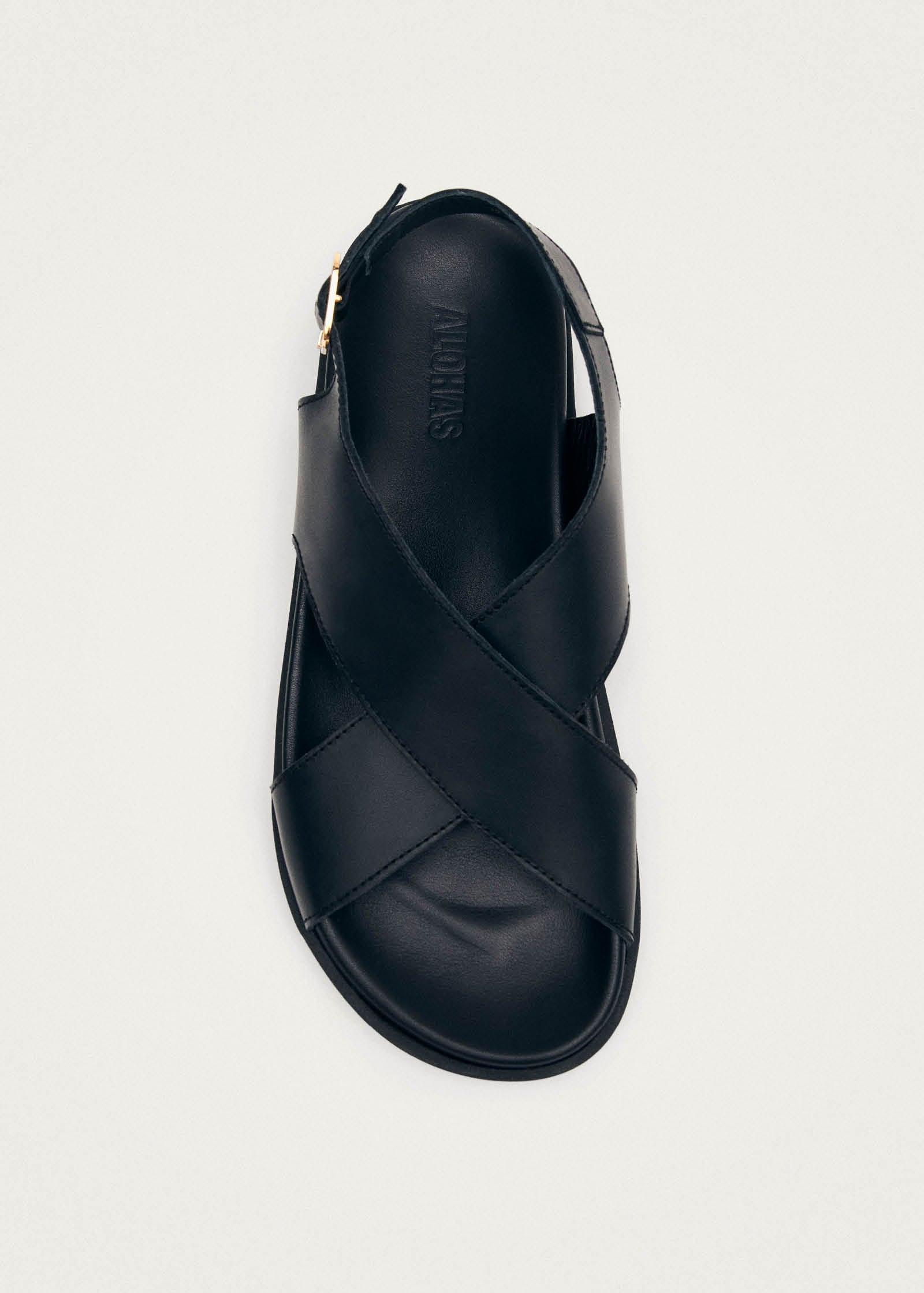 VIP【関税送料無料】希少 CHURCH'S BLACK SANDALS Leather sandals with platform, Black - Sisley