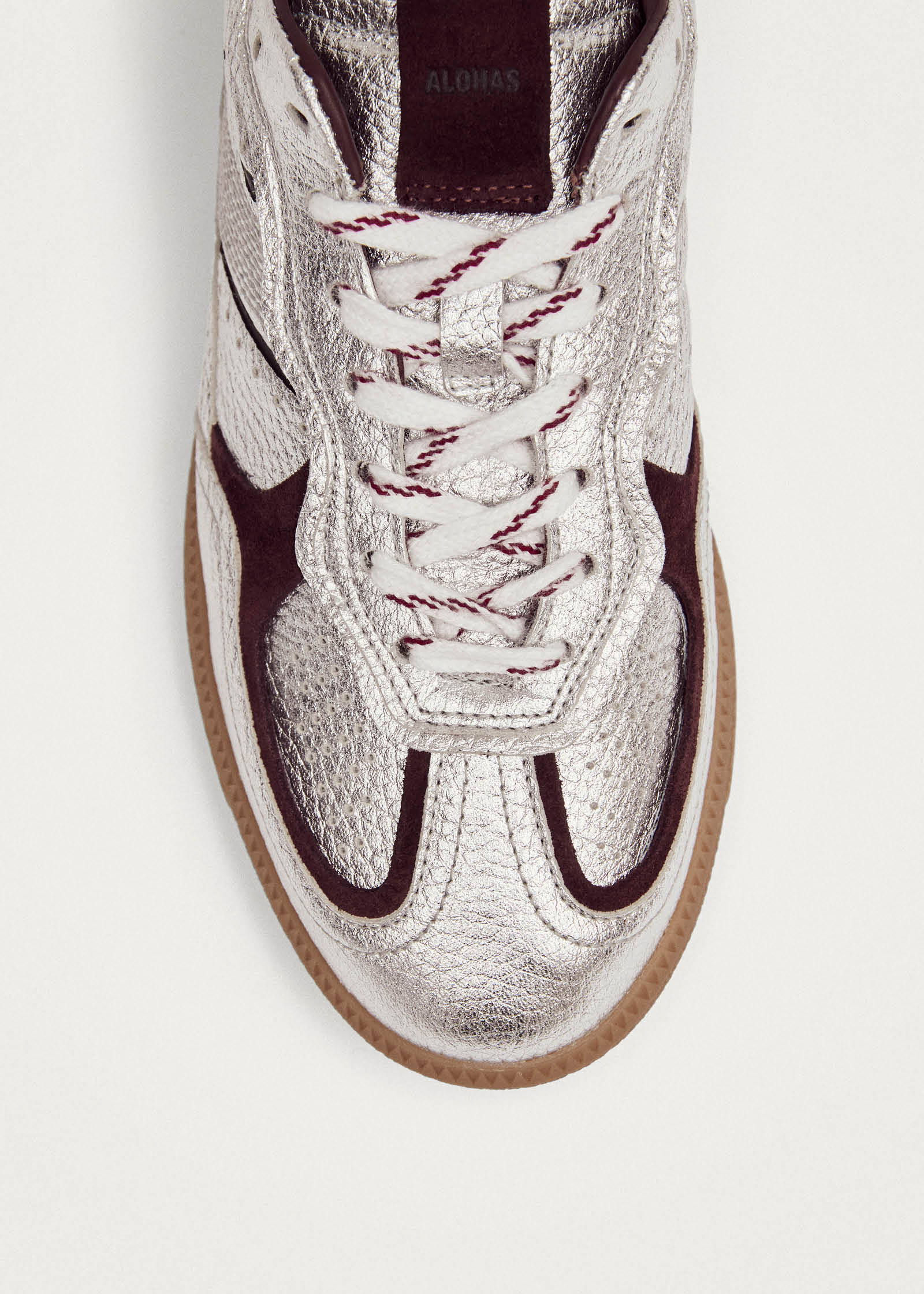Project Cece | Tb.490 Grain Shimmer Silver & Burgundy