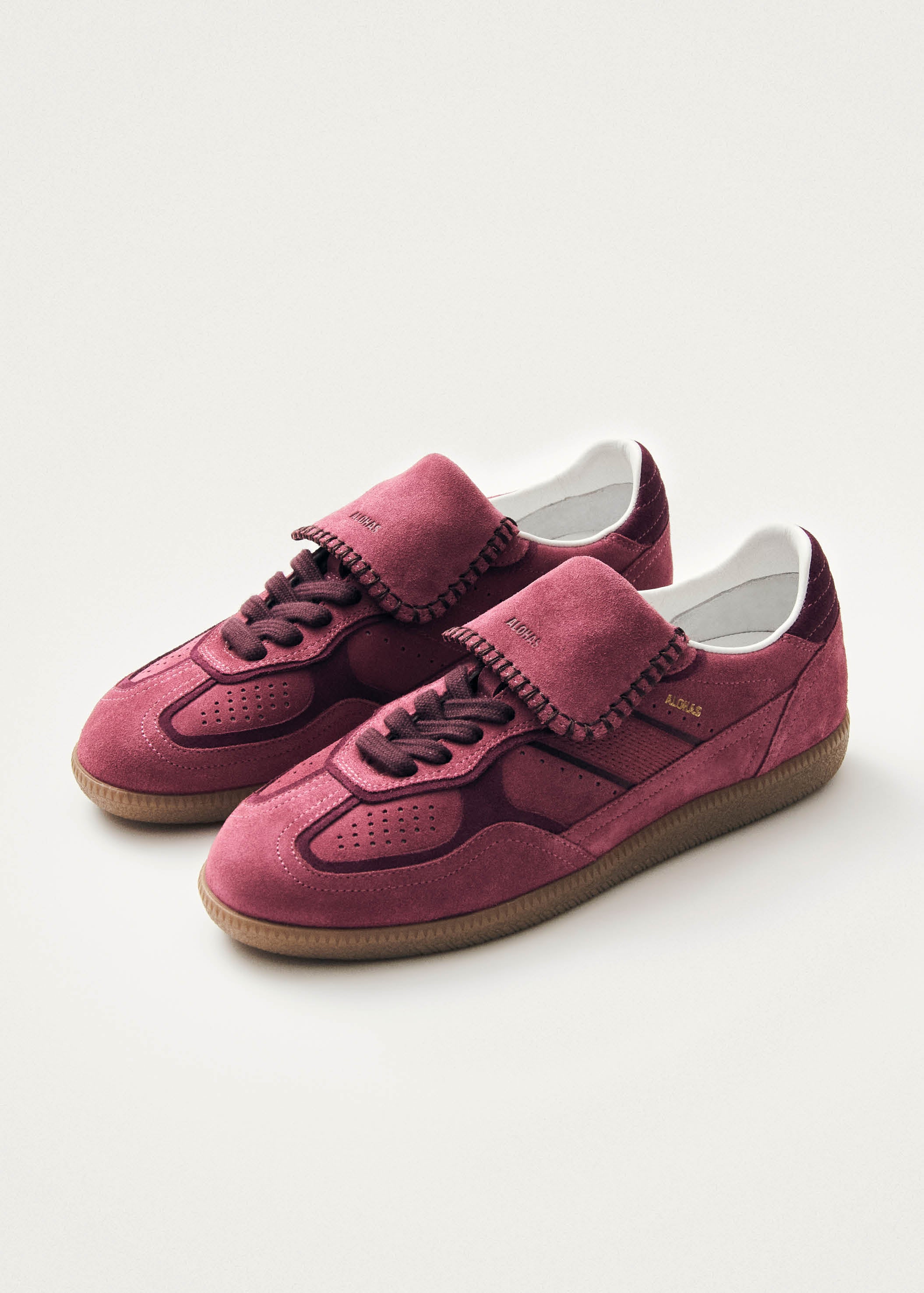 Project Cece | Tb.490 Club Suede Raspberry Leather Sneakers