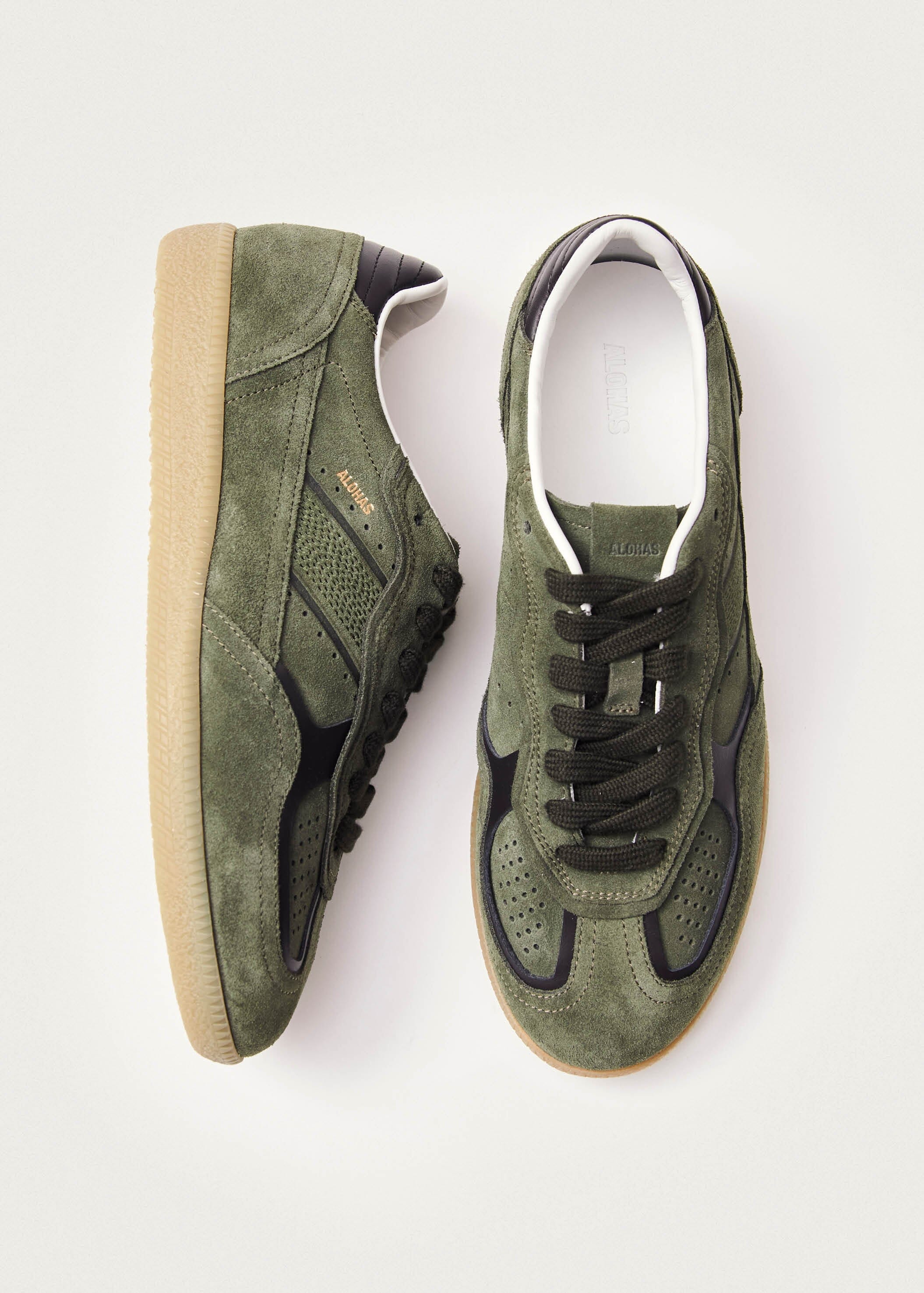 Project Cece | Tb.490 Rife Dusty Olive Leather Sneakers
