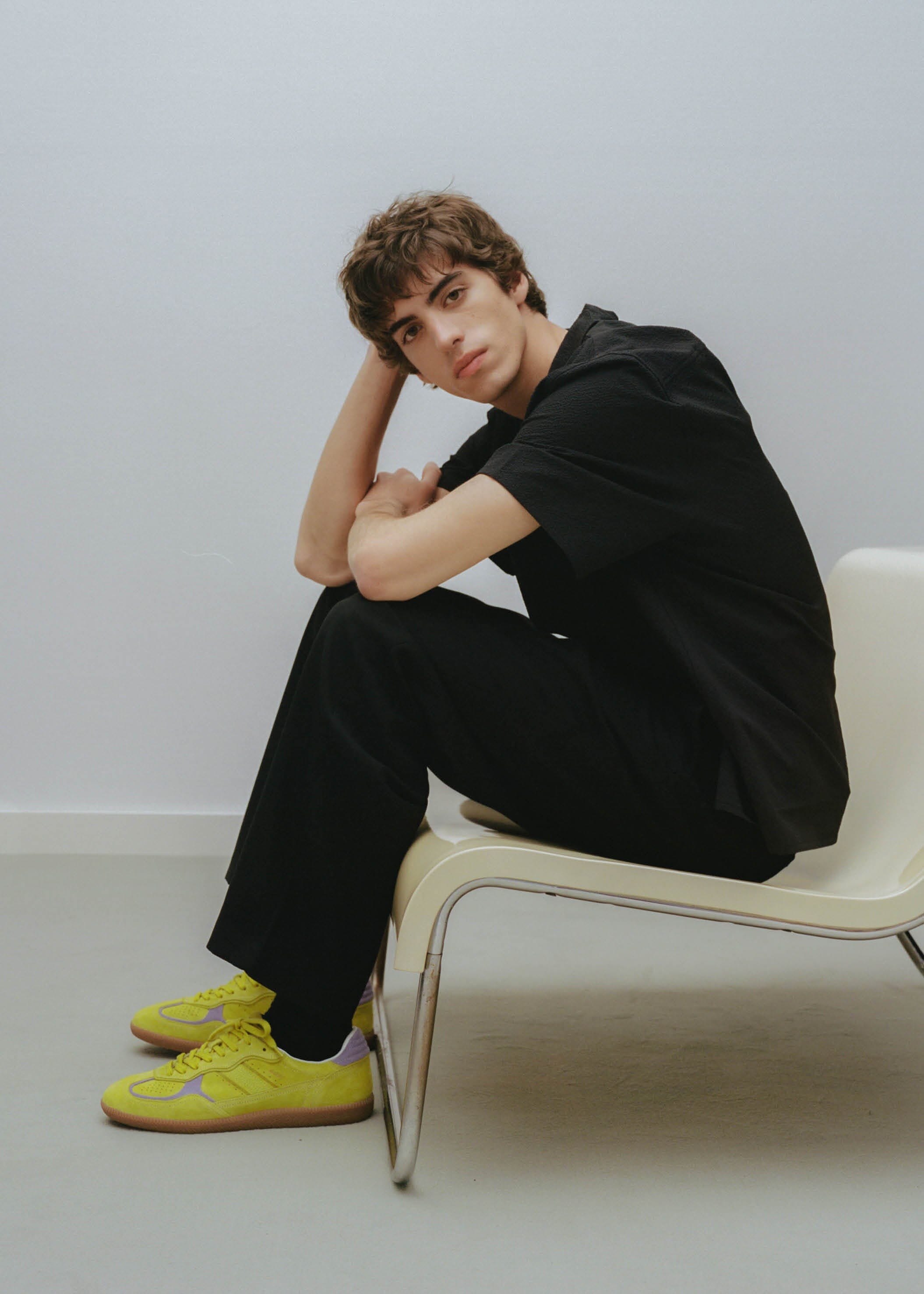 Project Cece | Tb.490 Rife Acid Green Leather Sneakers