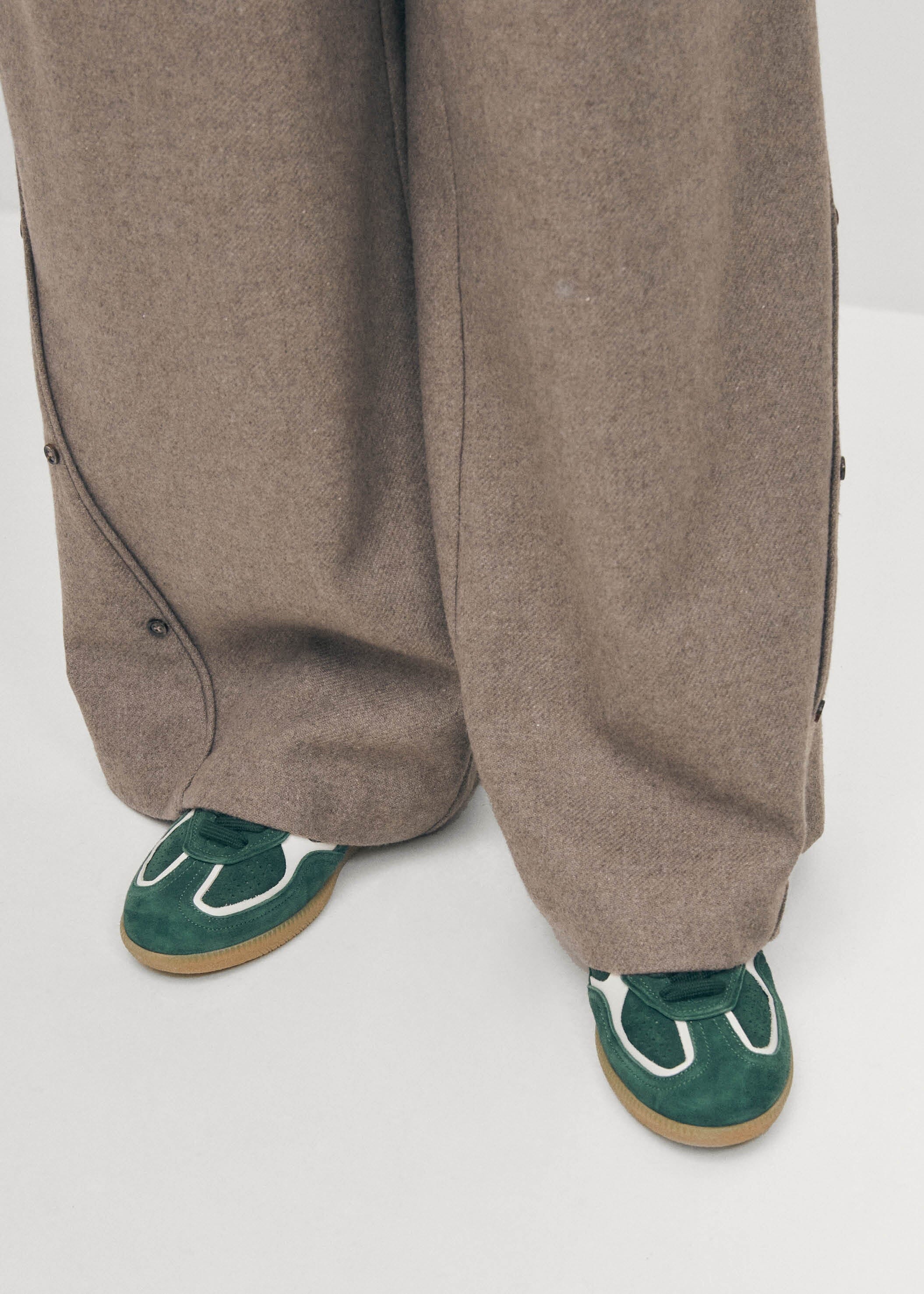 Project Cece | Tb.490 Rife Forest Green Leather Sneakers