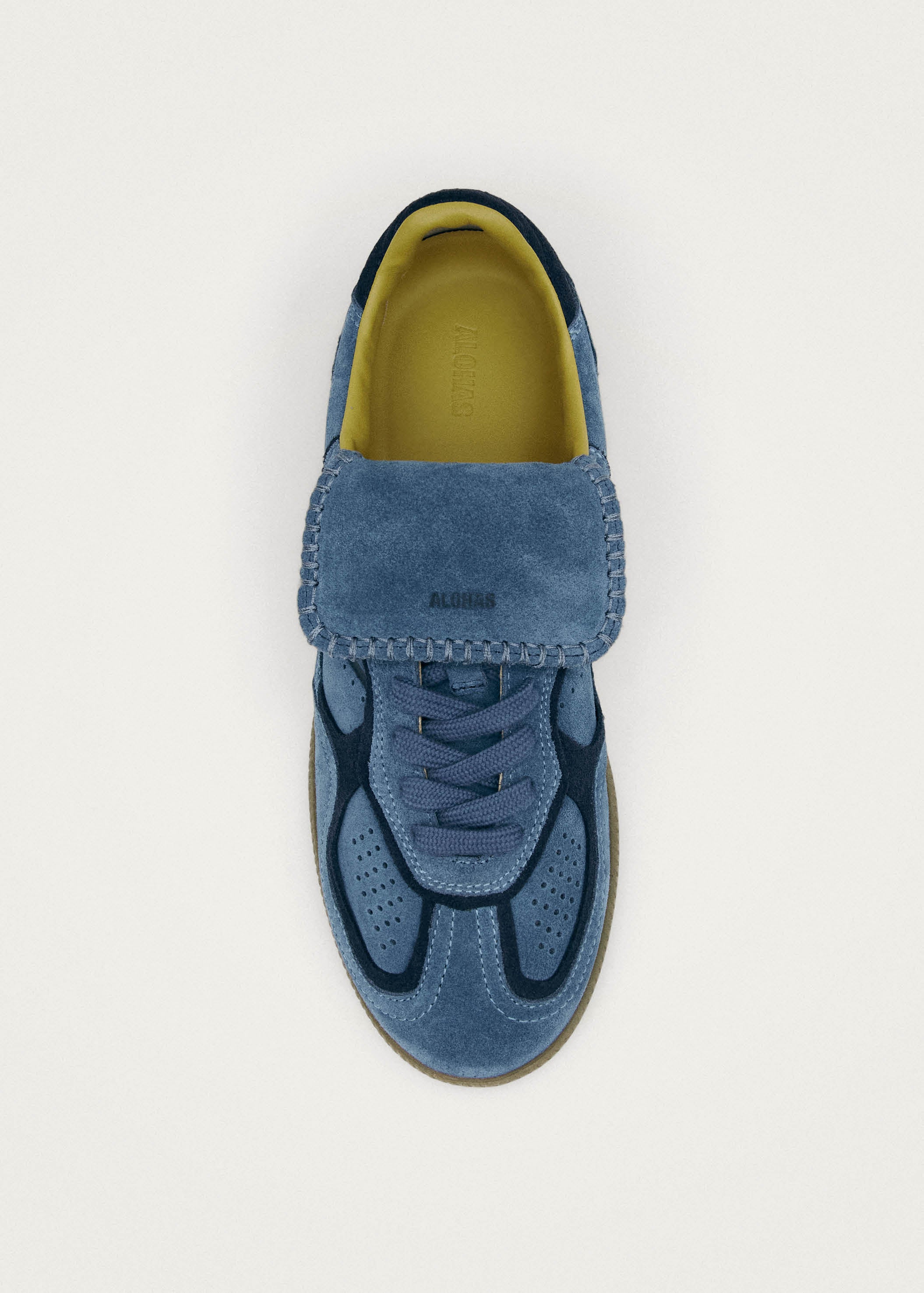 Project Cece | Tb.490 Club Suede Blue Leather Sneakers