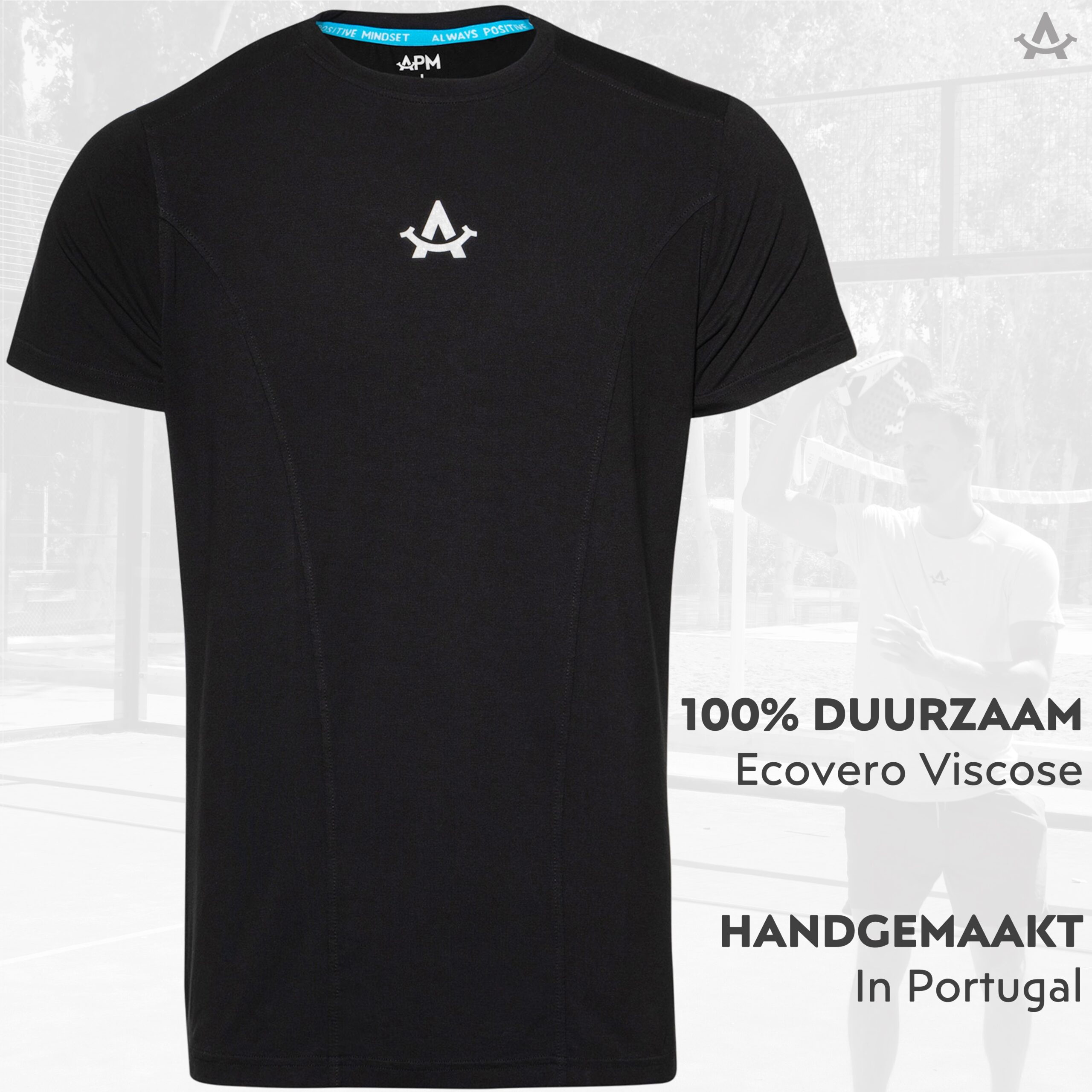 Project Cece | Sportshirt Zwart Heren
