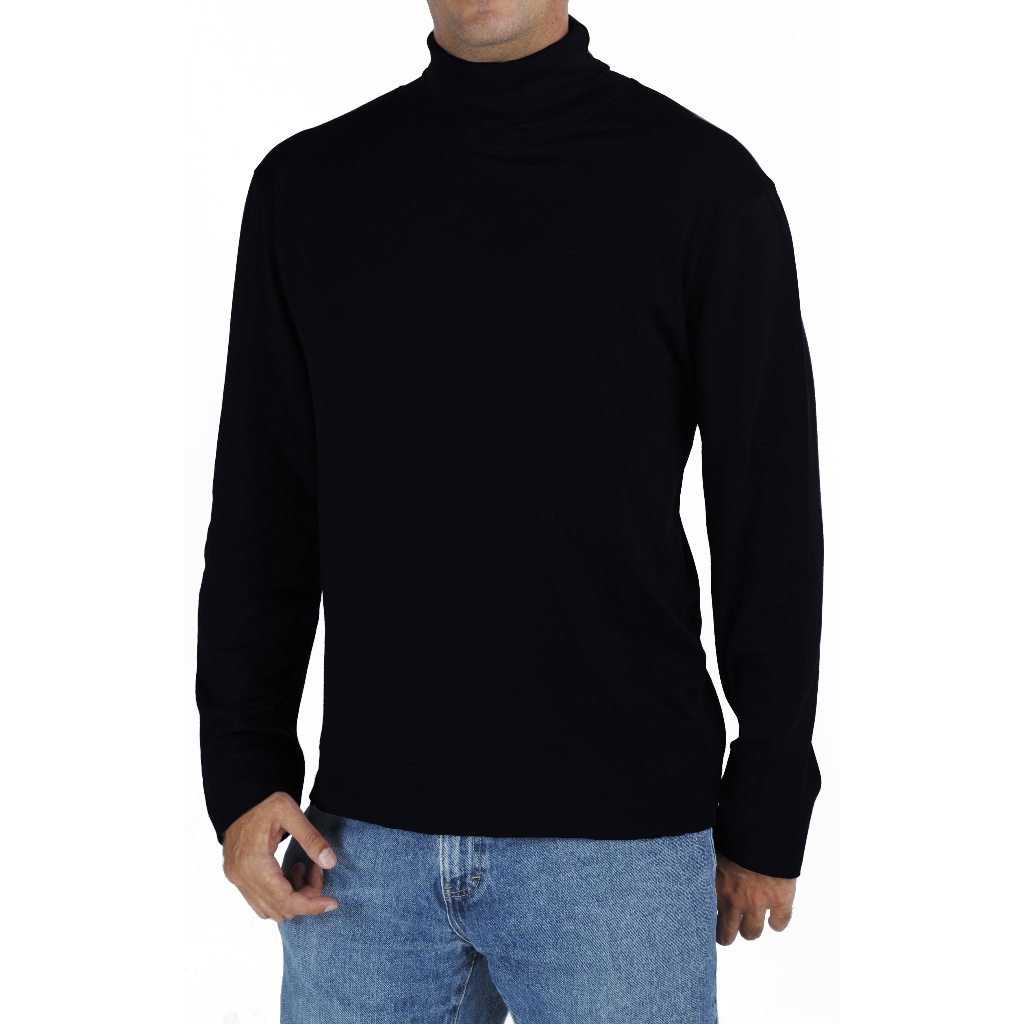 Men’s Turtleneck TShirt in Organic Pima from B.e Quality Men’s Turtleneck TShirt in Organic Pima from B.e Quality