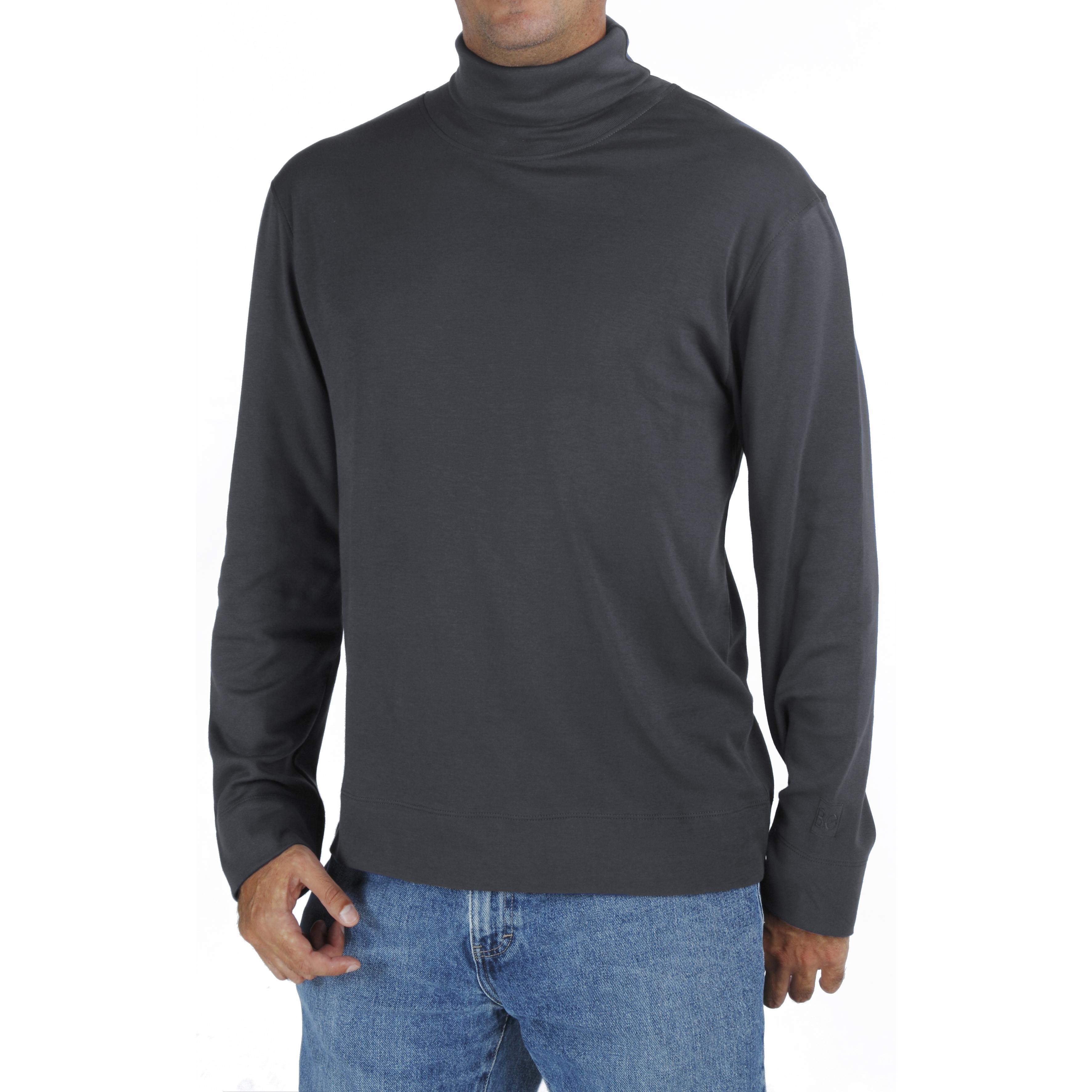 Men’s Turtleneck TShirt in Organic Pima from B.e Quality Men’s Turtleneck TShirt in Organic Pima from B.e Quality