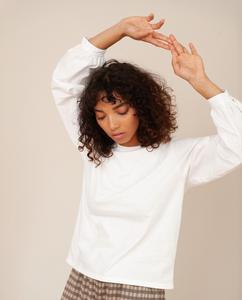 CARIN Organic Cotton Top In Off White from Beaumont Organic CARIN Organic Cotton Top In Off White from Beaumont Organic