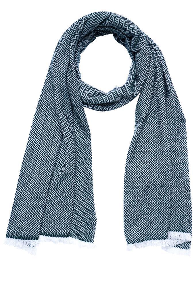 Zig Zag Long Wool Scarf from BIBICO Zig Zag Long Wool Scarf from BIBICO