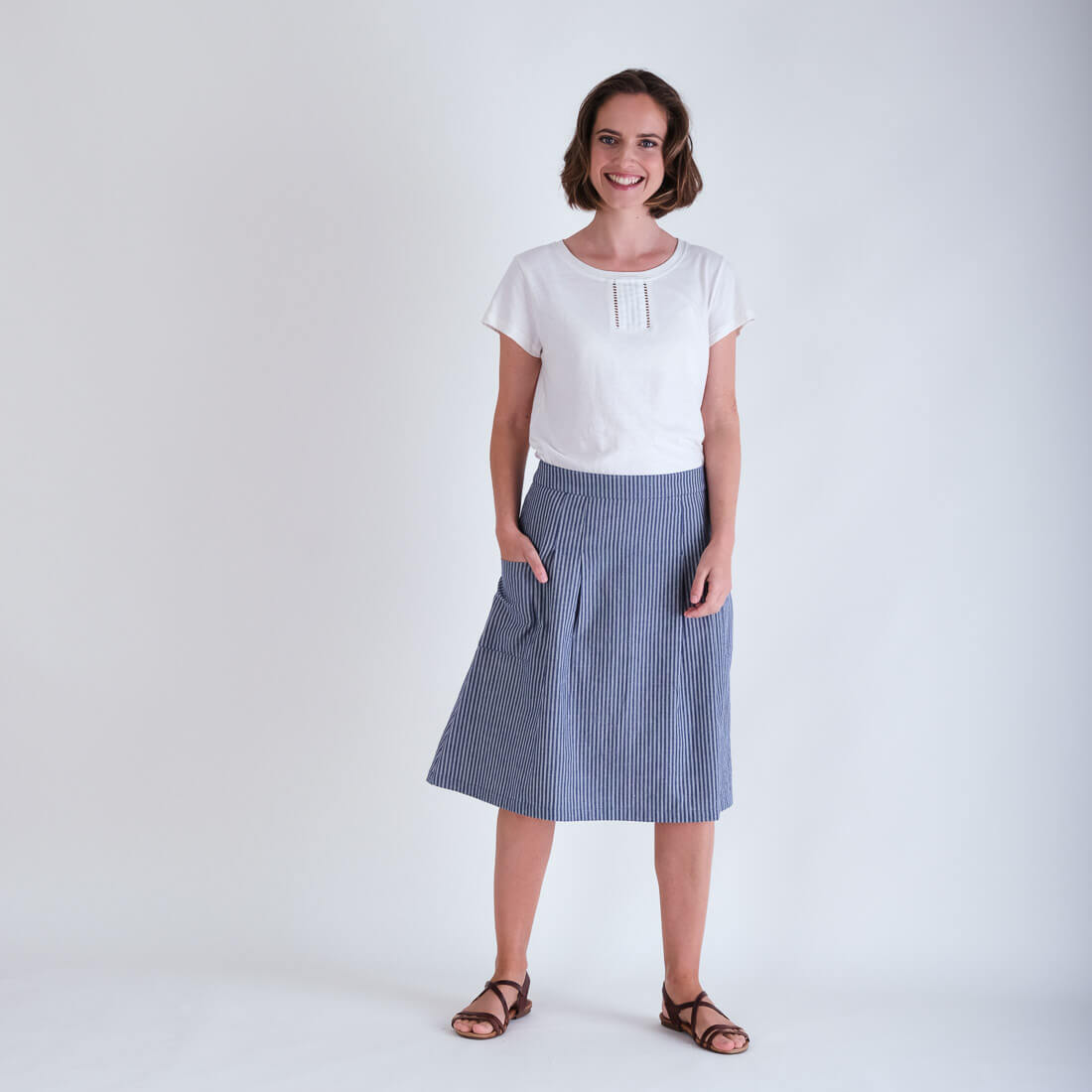 linen skirt, organic linen wrap skirt, wrap skirt biological linen, fair  trade linen wrap skirt, recyclable skirt, fair trade, fair fashion