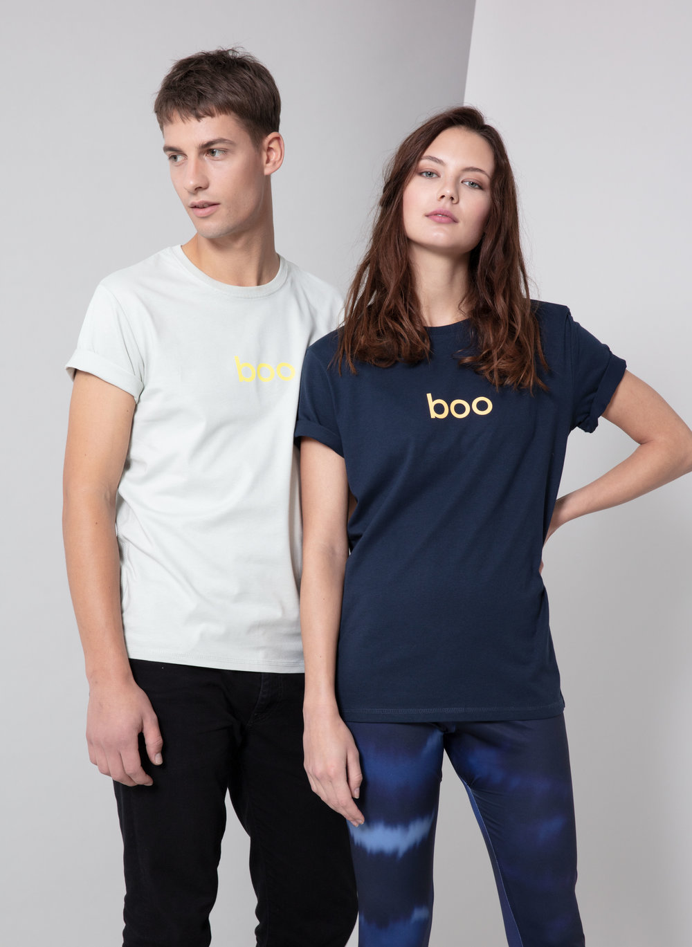 Glowing boo Shirt Navy / Neon Orange from boo surfwear Glowing boo Shirt Navy / Neon Orange from boo surfwear
