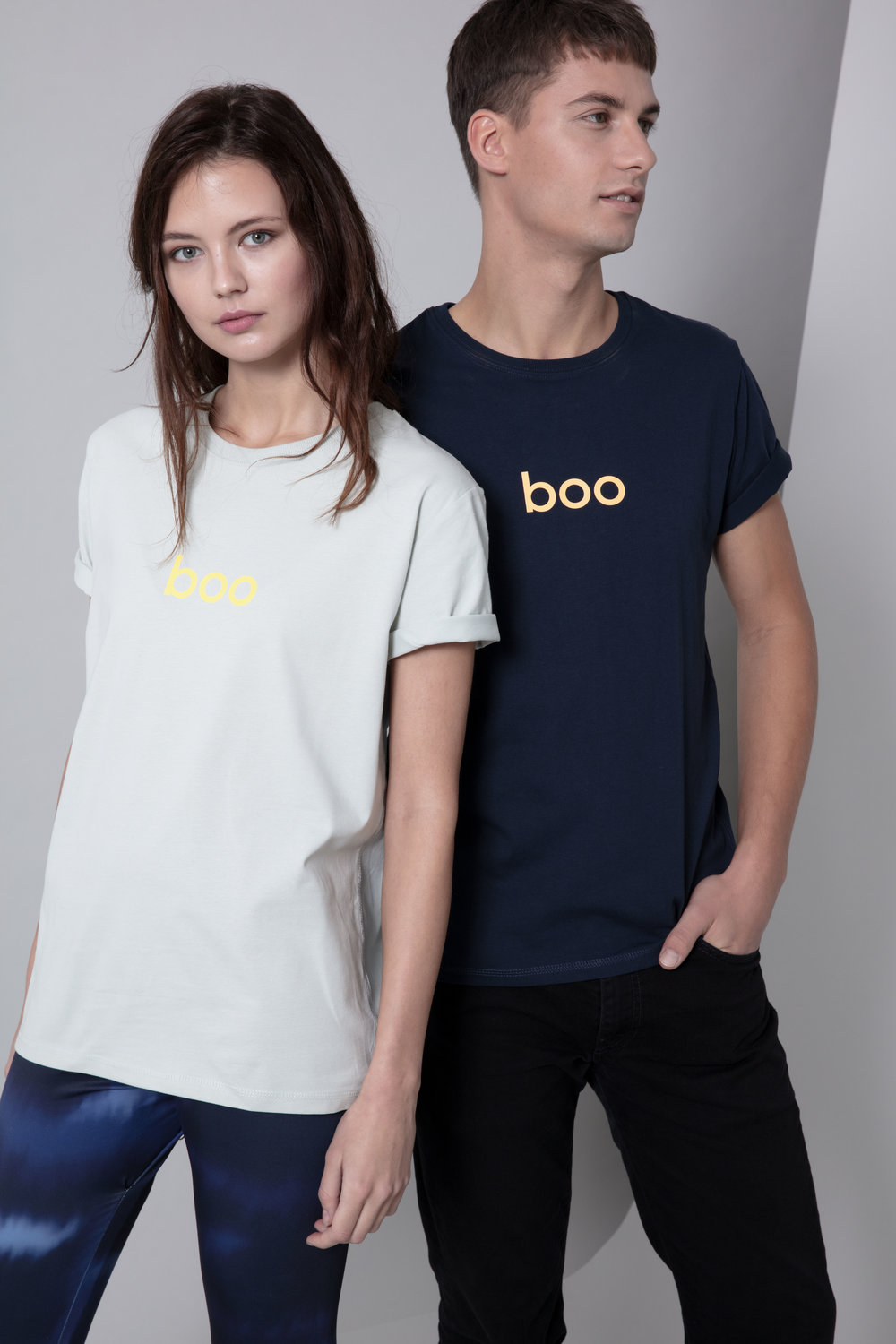 Glowing boo Shirt Navy / Neon Orange from boo surfwear Glowing boo Shirt Navy / Neon Orange from boo surfwear