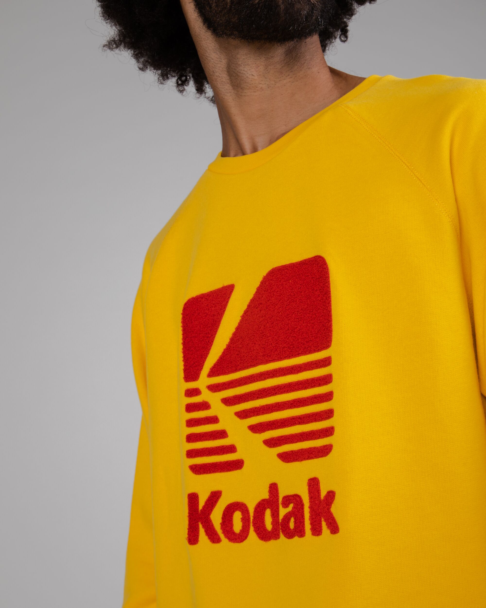 KodakのDenim Sweatshirt Opening Ceremony - Black Kodak Crewneck Sweatshirt | HBX