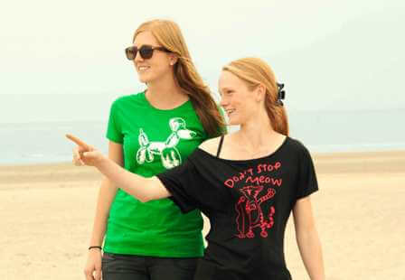 Ballon Hondje Dames T-shirt - Groen from ChillFish Design Ballon Hondje Dames T-shirt - Groen from ChillFish Design