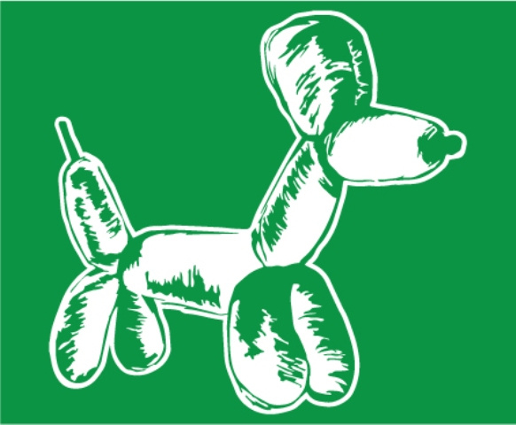 Ballon Hondje Dames T-shirt - Groen from ChillFish Design Ballon Hondje Dames T-shirt - Groen from ChillFish Design