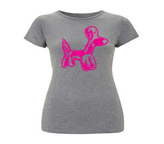 Ballon Hondje Dames T-shirt - Groen from ChillFish Design Ballon Hondje Dames T-shirt - Groen from ChillFish Design