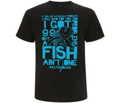 99 Fish Problems Heren T-shirt - Antraciet Grijs from ChillFish Design 99 Fish Problems Heren T-shirt - Antraciet Grijs from ChillFish Design