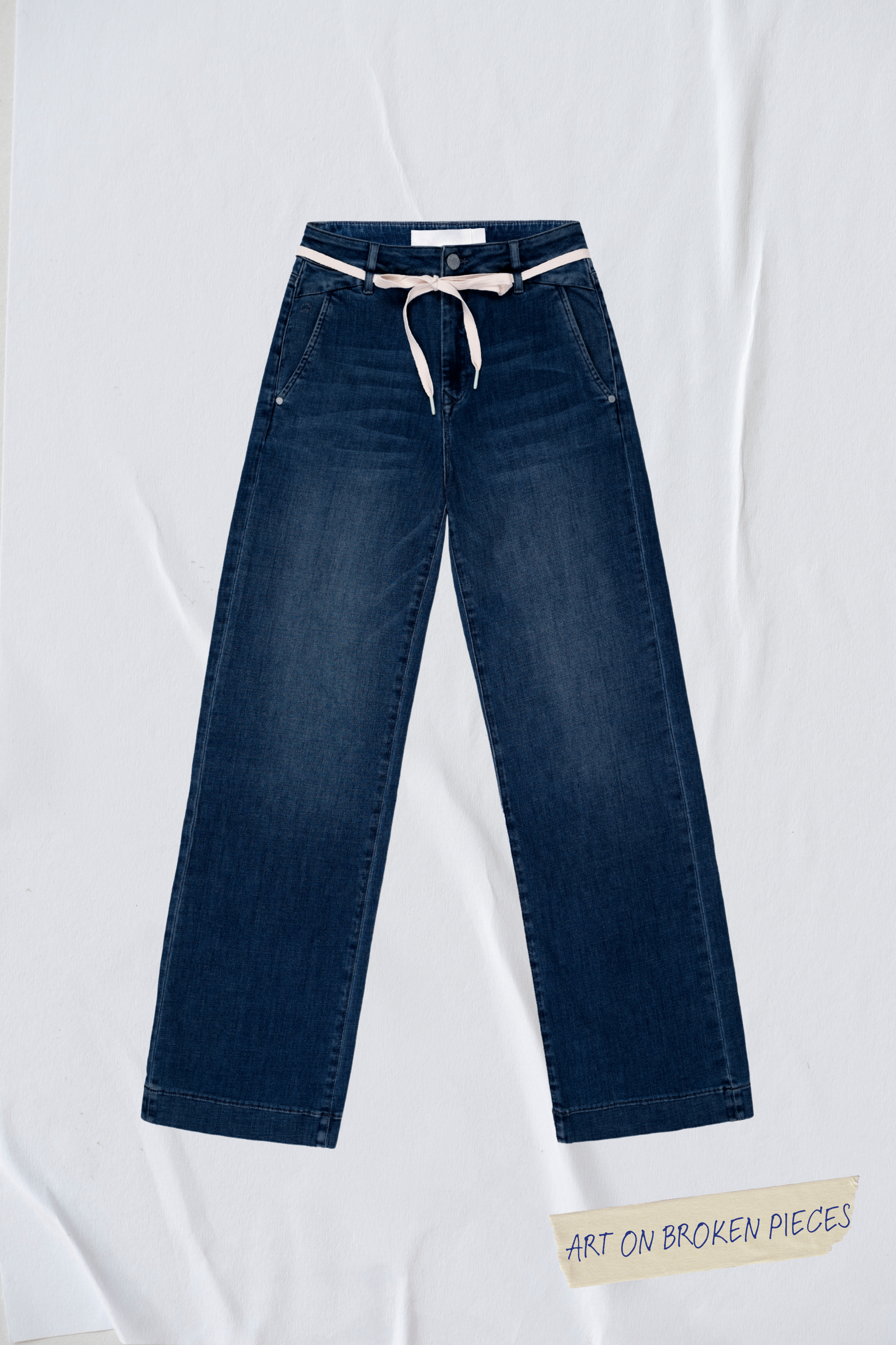 Project Cece | DEW Flared Soft Denim - French Pocket - Dark